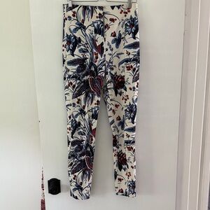 Diane Von Furstenberg Floral High Waist Pants